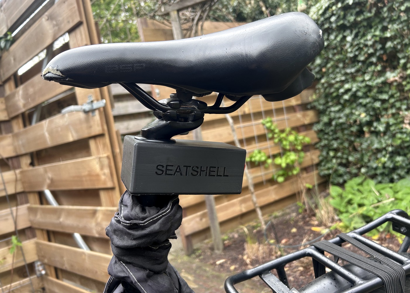 Close-up van de SeatShell behuizing